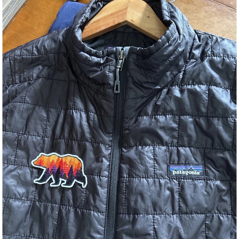 Mens Patagonia Nano Puff Quilted Primaloft Vest Full Zip 84242 Sz XL Zip Pockets